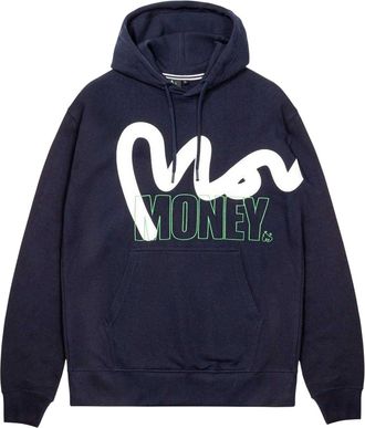Money Clothing Mens Block Sjabloon Hoodie (Marineblauw)