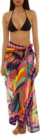 Trina Turk Paralia Chiffon Cover-Up Pareo in Multi at Nordstrom