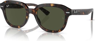 Ray-Ban Erik Green Square Unisex Sunglasses RB4398 902/31 53