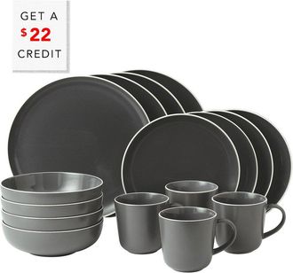 Royal Doulton Exclusively For Gordon Ramsay For Gordon Ramsay Bread Street Slate 16Pc Set With $22 Credit