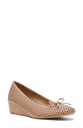 Anne Klein Winslett Wedge Pump in Biscotti at Nordstrom, Size 8