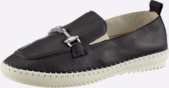 Heine Slipper HEINE, Damen, Gr. 35, schwarz, Leder, Schuhe Slipper