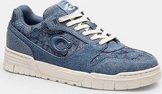 Coach Womens Soho Sneaker in Blue, Size 7.5