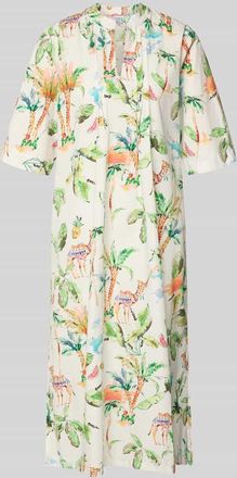 Emily van den Bergh Midikleid mit Tunikakragen in Offwhite, Gr&ouml;&szlig;e 36