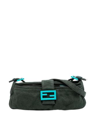 Fendi 2000-2010 Wool Mamma Baguette shoulder bag - Green