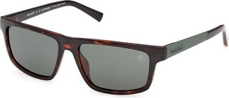Timberland TB00070 Polarized 52R Mens Sunglasses Tortoiseshell Size 57