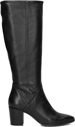 Lina Locchi Zwarte Leren Dameslaarzen AR 70 - Dames - Hoge Laarzen - Zwart - 42 EU - Leer - Schoenen