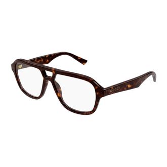 Gucci Eyeglasses - Heren - Brillen - Bruin - 57 MM - Accessoires