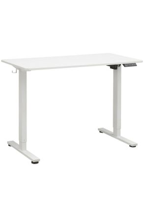 Livetastic Schreibtisch, Wei&szlig;, Metall, Holzwerkstoff, rechteckig, eckig, 60x73.5-118x120 cm, h&ouml;henverstellbar, B&uuml;rom&ouml;bel, Schreibtische, H&ouml;henverstellbare Schrei