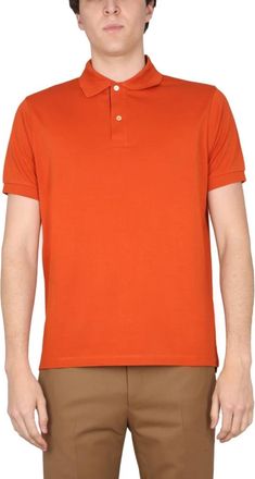 Paul Smith Katoenen Polo - Heren - Polos - Oranje - S - Katoen - Tops