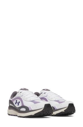 Under Armour UA Tech Runner Sneaker in White /Purple Luxe at Nordstrom, Size 10.5