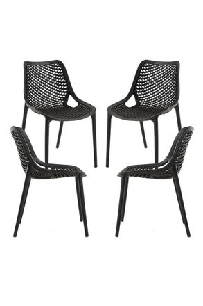 Regalos Miguel Regalos Miguel - Packs Sillas Jard&iacute;n - Pack 4 Sillas Kusin - Negro