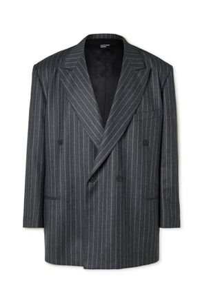 Enfants Riches Deprimes Double-Breasted Pinstriped Virgin Wool-Twill Blazer