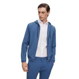 HUGO BOSS Mens P Hanry J Hoody Wg 233 10250621 0 in Blue - Size 42 (Chest)
