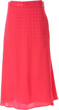 Msgm Jacquard Rok - Dames - Midirokken - Roze - M - Rokken