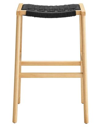 ModWay Saoirse Woven Rope Wood Bar Stool Set