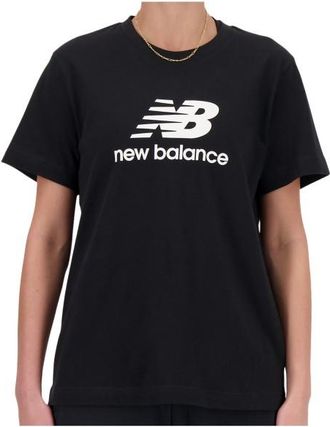 New Balance Sport Essentials Jersey Logo T-Shirt T-Shirt f&uuml;r Damen | schwarz