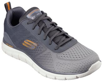 Skechers Sneaker SKECHERS TRACK-RIPKENT, Herren, Gr. 48,5, gr&uuml;n (oliv, grau), Synthetik, Textil, Schuhe Sneaker, Freizeitschuh, Halbschuh, Schn&uuml;rschuhin vegane