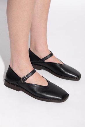 Christophe Lemaire Leather Shoes, Womens, Black