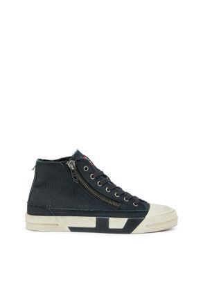 Diesel S-D-Verse - Sneakers in frayed canvas with D logo - Sneakers - Man - Black