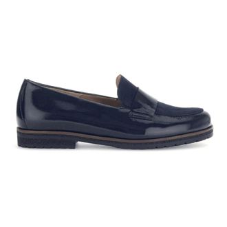 Gabor Schoenen, Dames, Blauw, 39 EU, Leer, Loafers