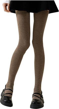 Generic Womens Over the Knee Socks, Wool Cotton Blend, Classic Style, Knit Fabric, Solid Colour, Machine Washable, Unisex Adult Mid-Calf Length (UK, Alpha, On