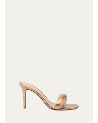 Gianvito Rossi Bijoux 85MM Leather Mules