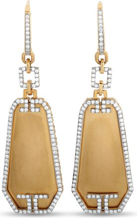 Ivanka Trump 18K Yellow Gold 2.0ct Diamond Dangle Earrings IT08-103025