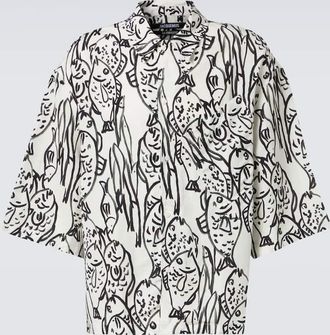 Jacquemus Aloe printed poplin shirt