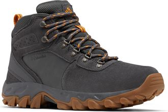 Columbia Mens Newton Ridge Plus Ii Waterproof Hiking Boot, Dark Grey Gold Amber, 9 UK