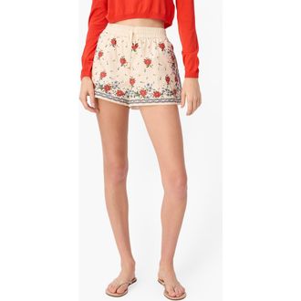 Cami NYC Cotton & Silk Drawstring Shorts in Heirloom Bandana at Nordstrom, Size X-Small