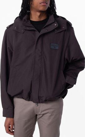 Emporio Armani Logo Applique Blouson Jacket, Brand Size 50 ( US Size 40 )