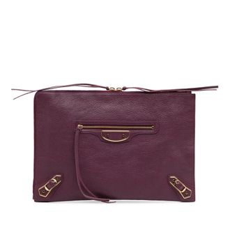 Balenciaga Tweedehands Geitenhuiden Motocross Classic Metallic Edge Koppeling