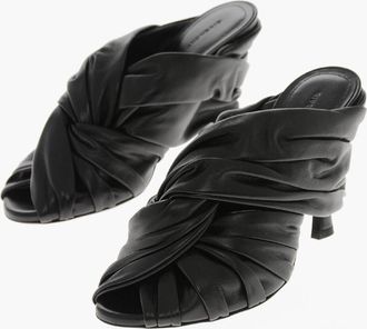 Givenchy Open-Toe Leather Mules TWIST With 10cm Heel Givenchy