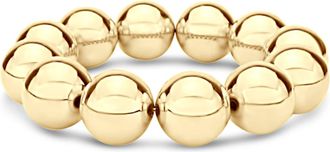 SHYMI Oversized Statement Ball Bracelet - 18K Gold-Filled, Rhodium Plated, Stretch/ Elastic, Easy On / Easy Off, Day to Night