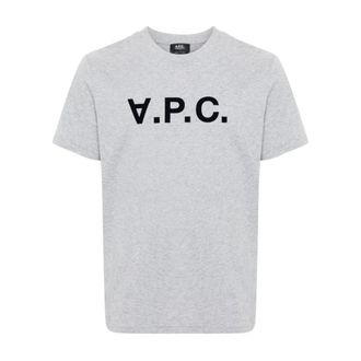 A.P.C. A.p.c., Heren, Tops, Grijs, Maat: XL Katoen
