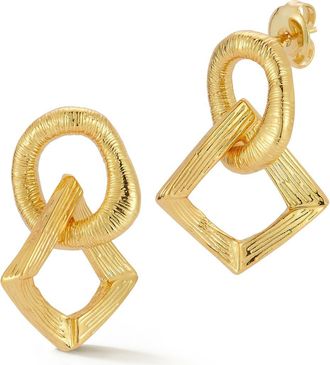 Glaze Jewelry Textured Drop Earrings in Gold at Nordstrom Rack