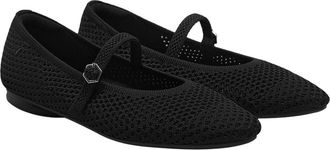 Vivaia Almond-Toe Mary-Jane AdaptAll in Black Mesh at Nordstrom, Size 10