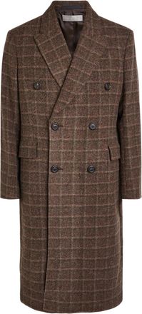 Our Legacy Whale Checked Double-breasted Wool Coat - Brown - 48 (IT48 / M)
