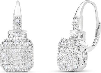 Jaclyn Smith Platinum Plated 0.25 Ct. Tw. Lab-Grown Moissanite Earrings