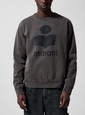 Isabel Marant Mens Mikoy blurry logo sweatshirt