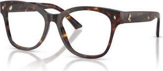 Jimmy Choo London 52mm Square optical glasses in Tortoise at Nordstrom