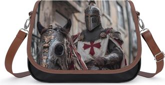 Generic Knight on Horse Fashion Womens Crossbody Bags Novelty Handbag Shoulder Bag Purse