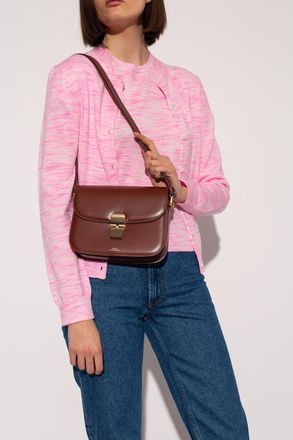 A.P.C. Grace Small Shoulder Bag, Womens, Brown
