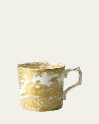 Royal Crown Derby Aves Gold Coffee Cup