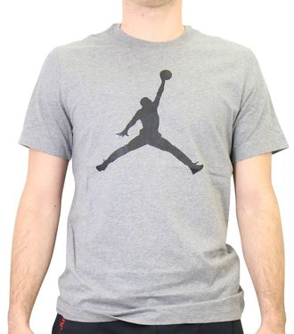 Nike Nike CJ0921-091 M J Jumpman SS Crew T-Shirt Mens Carbon Heather/Black 2XL