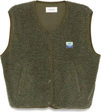 American Vintage Hoktown Vest - Dames - Bodywarmers - Groen - Xs/S - Polyester - Jassen