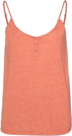 Protest Shirttop PROTEST Top MIMIZAN, Damen, Gr. L, rot (clay), Obermaterial: 65% Polyester PES. 35% Viskose CV., Tops Shirttop