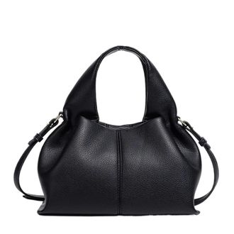 Generic Compatible For Cloud Shaped Handbag, Single Shoulder Bag Under Arms, Ball French Retro Style in Soft(Black B)