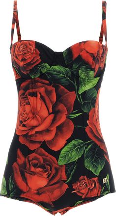 Dolce & Gabbana Multicolor Polyamide One-Piece Womens Swimsuit
